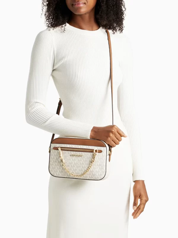 Crossbody Michael Kors jet set Vainilla Chain - Imagen 2