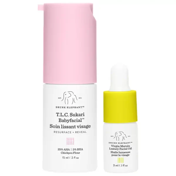 Set Drunk Elephant T.L.C sukari baby facial